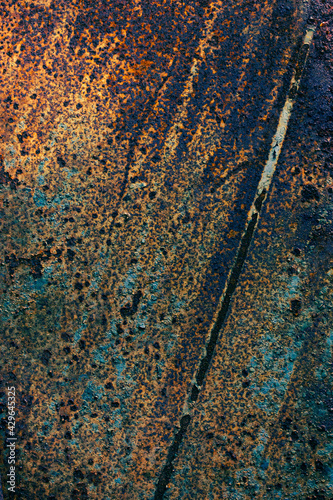 The background of rusty iron plate texture.