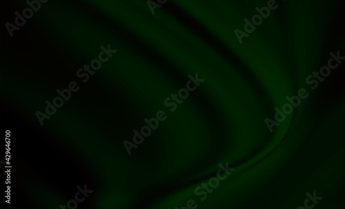 Green gradient texture blurred curved style of abstract luxury fabric