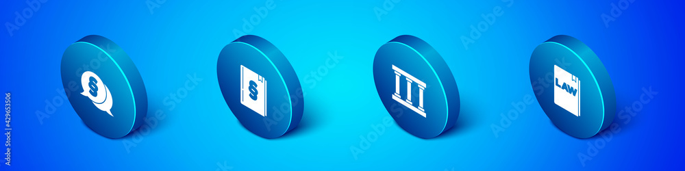 Set Isometric Law, Prison window, book and icon. Vector Set Isometric Law, Prison window, book and icon. Vector