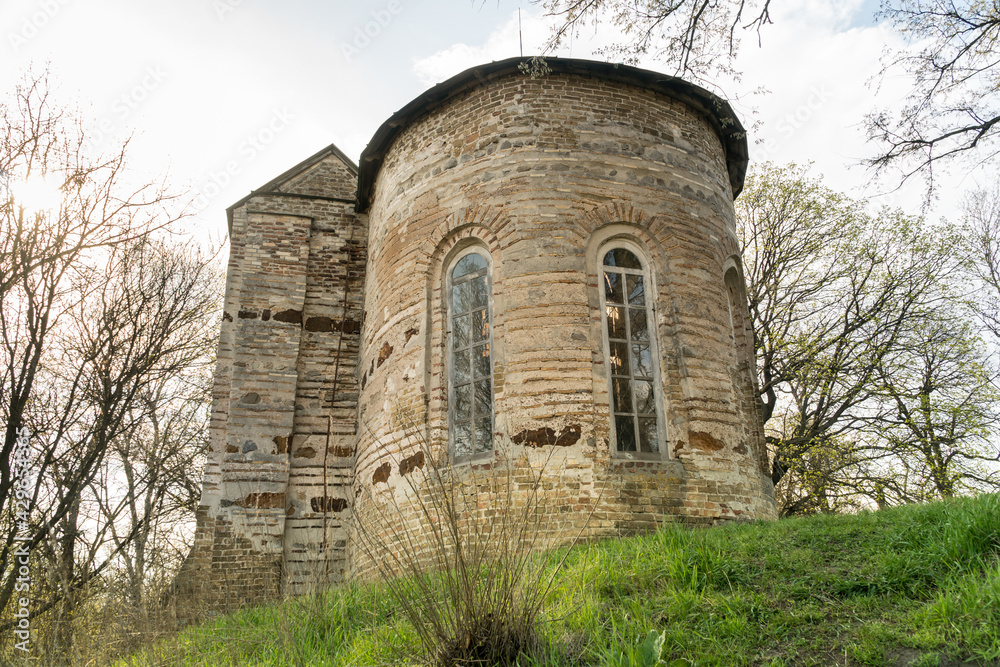 Juriy' Bozhnytsia (St. George's shrine), an ancient christian historical landmark in Oster town, Chernihiv region, Ukraine.