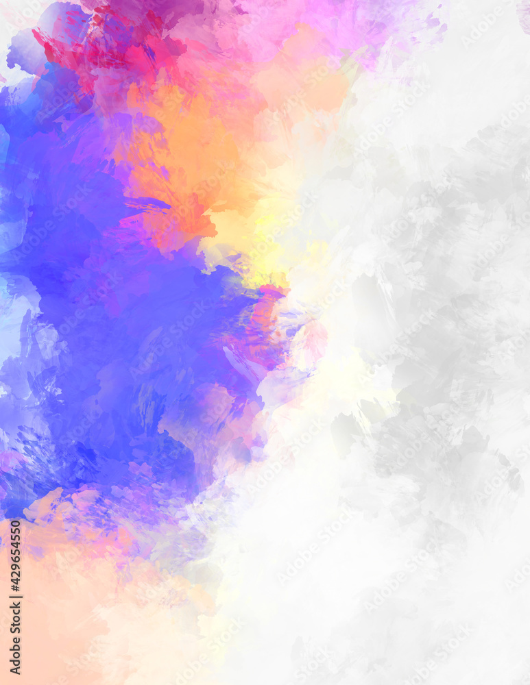 Painted composition with vibrant brush strokes. Textured colorful painting. Paint brushed wallpaper. Painted composition with vibrant brush strokes. Textured colorful painting. Paint brushed wallpaper.