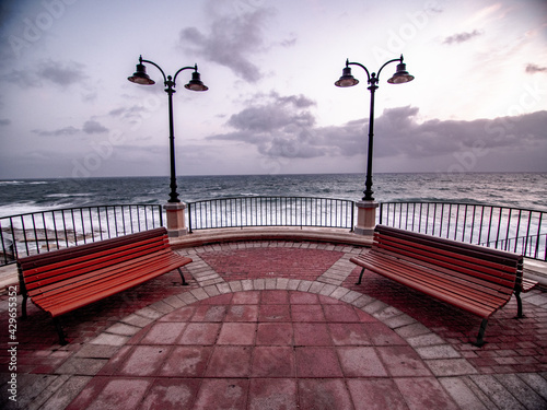 bench on the pier © Stanislav