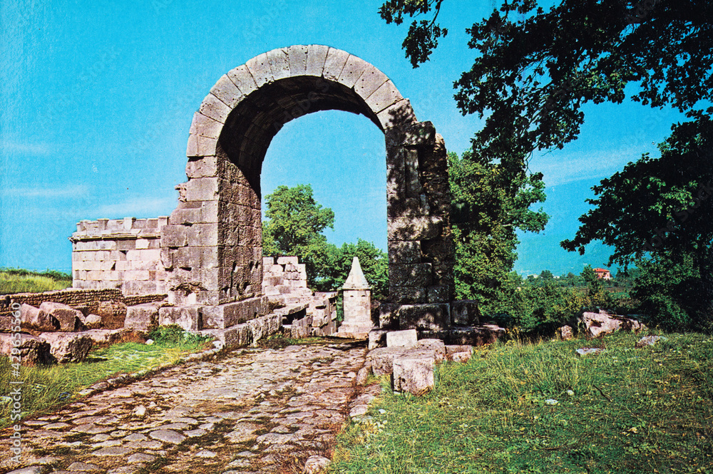 Terni archaeological excavations of carsulae in the 70s