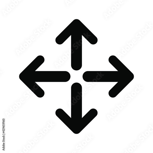 arrow icon. directions and for the web