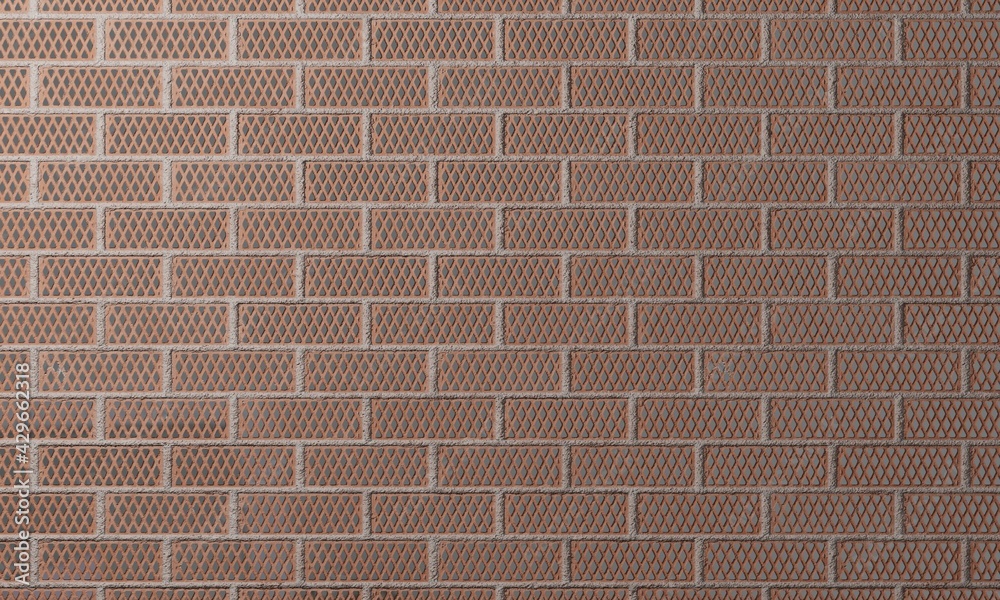 Fototapeta premium orange brick texture background, Wall and floor pattern