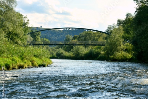 Fototapeta Naklejka Na Ścianę i Meble -  rzeka Poprad, Beskidy, Muszyna, woda, 