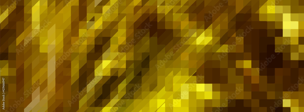 The golden background of the mosaic. Vector illustration The golden background of the mosaic. Vector illustration