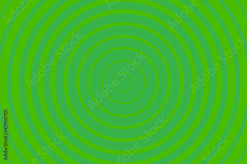 Green Radiating concentric Circle Pattern Background. Vibrant Radial geometric Vector Illustration