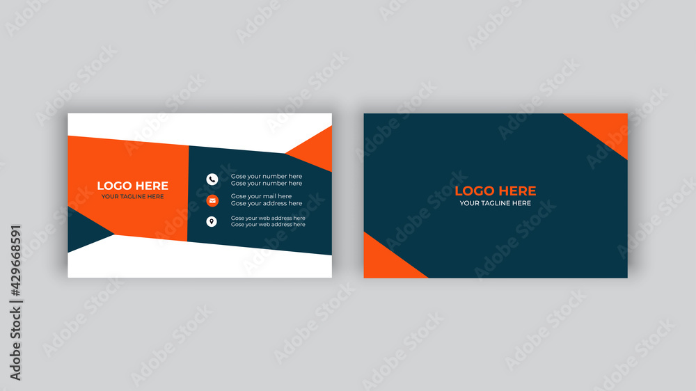Elegant Business Card with modern cards template