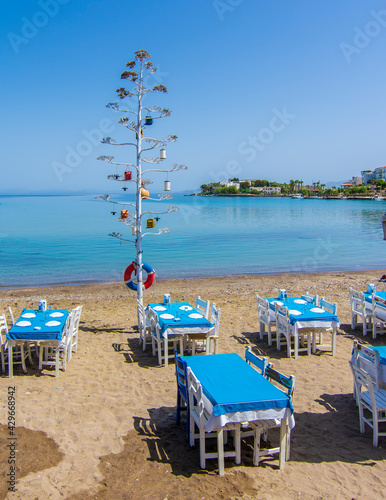 Kumluk Beach view in Datca Town of Turkey