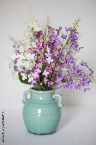 Purple and White Flowers 