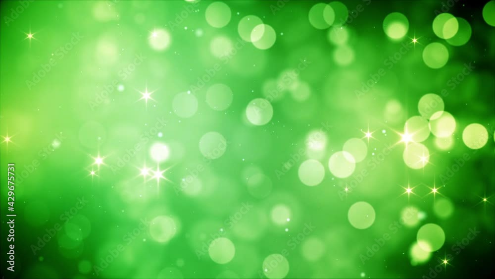 floating green bokeh particle effect background floating green bokeh particle effect background
