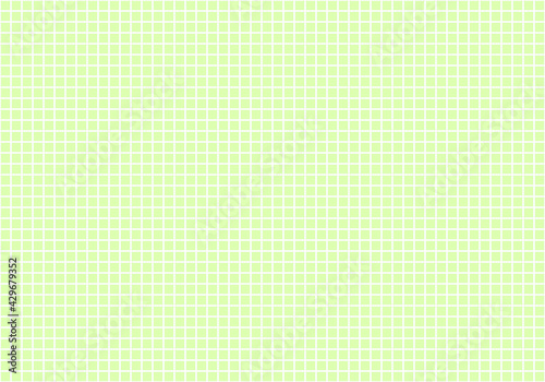 Green squares background. Mosaic tiles. Seamless vector illustration.