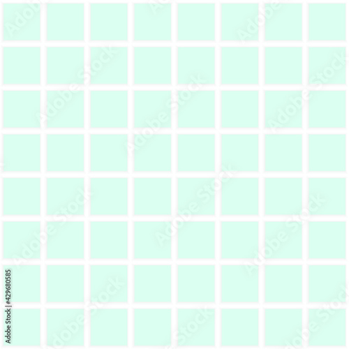 Blue squares background. Mosaic tiles. Seamless vector illustration.