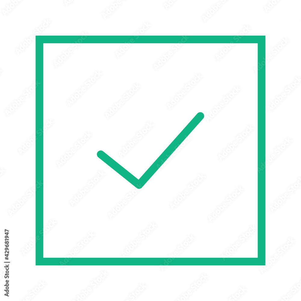 Checked icon illustration design