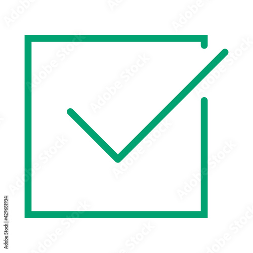Checked icon illustration design