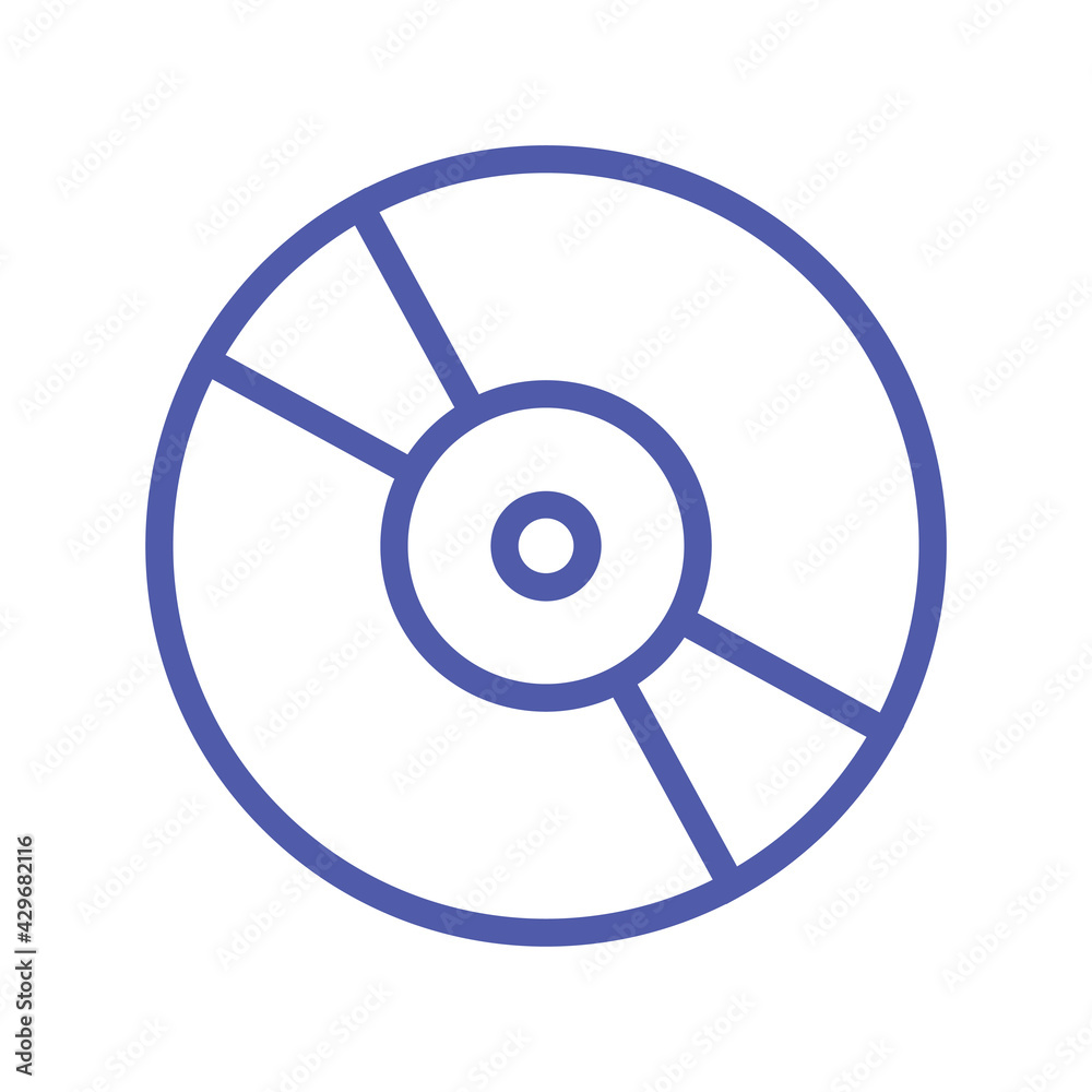Compact disk icon illustration design Compact disk icon illustration design