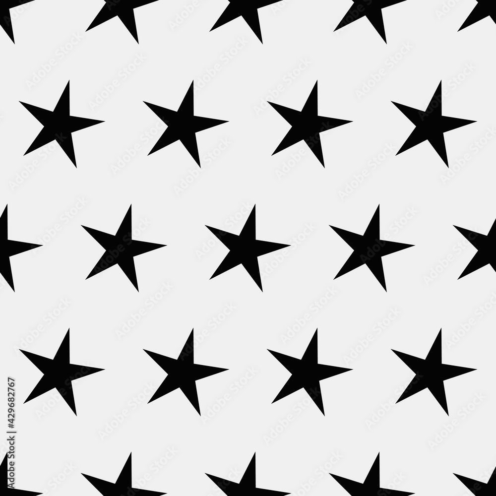 Seamless black stars pattern. Vector wallpaper with stars. Seamless black stars pattern. Vector wallpaper with stars.