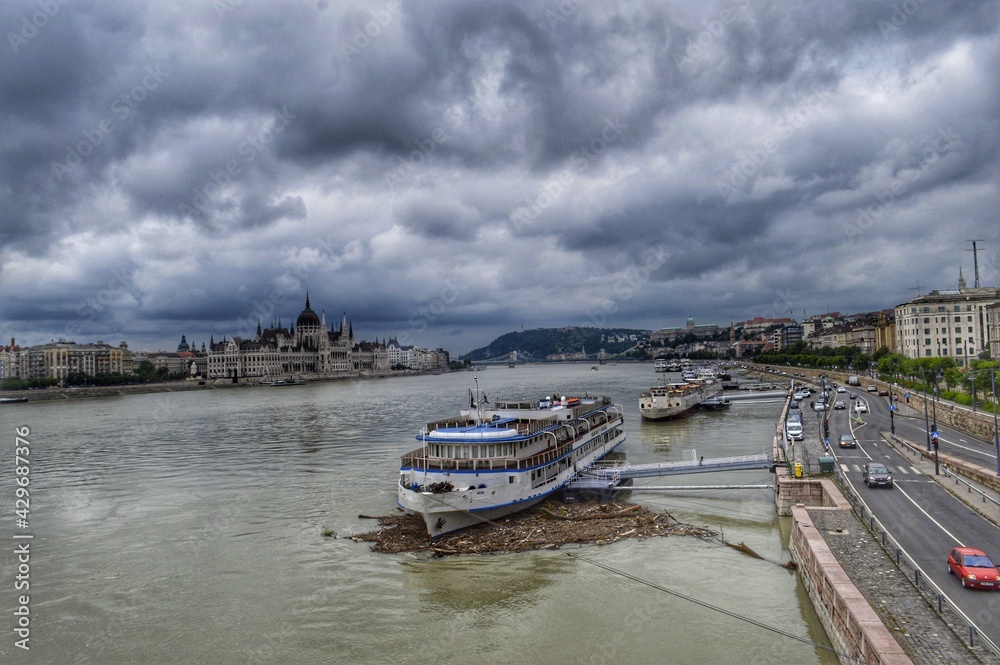 Fototapeta premium view of the river