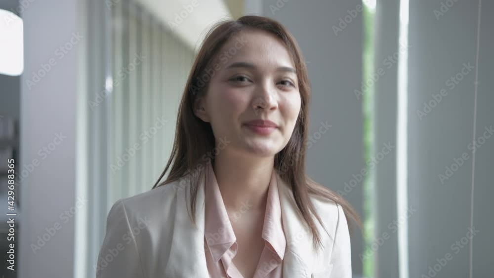 Business concept of 4k Resolution. Asian women are talking about working in the office. Business concept of 4k Resolution. Asian women are talking about working in the office.