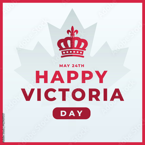 Fotótapéta Happy victoria day modern creative banner, design concept, social media post tem