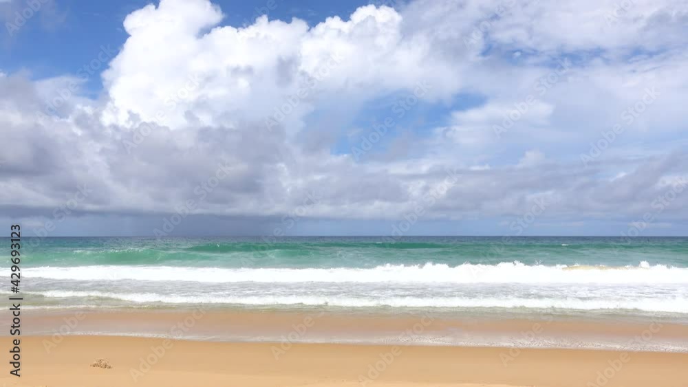 Phuket Thailand. Professional Video. View of Summer beach sea. beach sea blue sky background. Nature and travel concept. Phuket Thailand. Professional Video. View of Summer beach sea. beach sea blue sky background. Nature and travel concept.