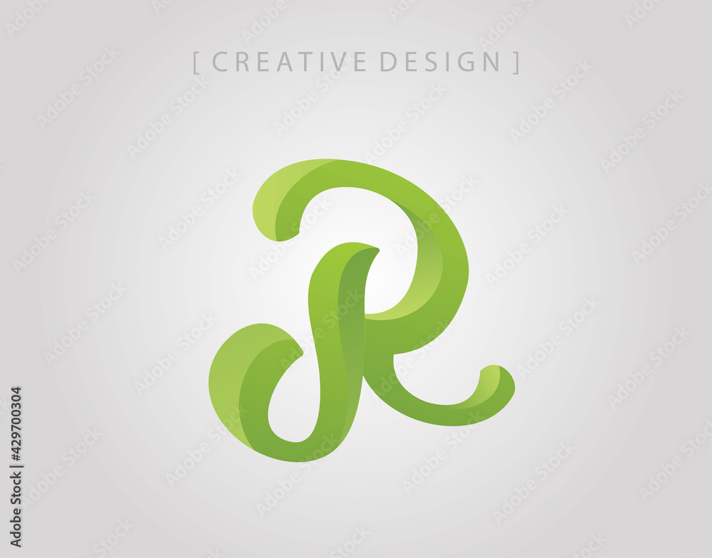 Initial R 3d Monogram Logo Vector Design Element. Initial R 3d Monogram Logo Vector Design Element.