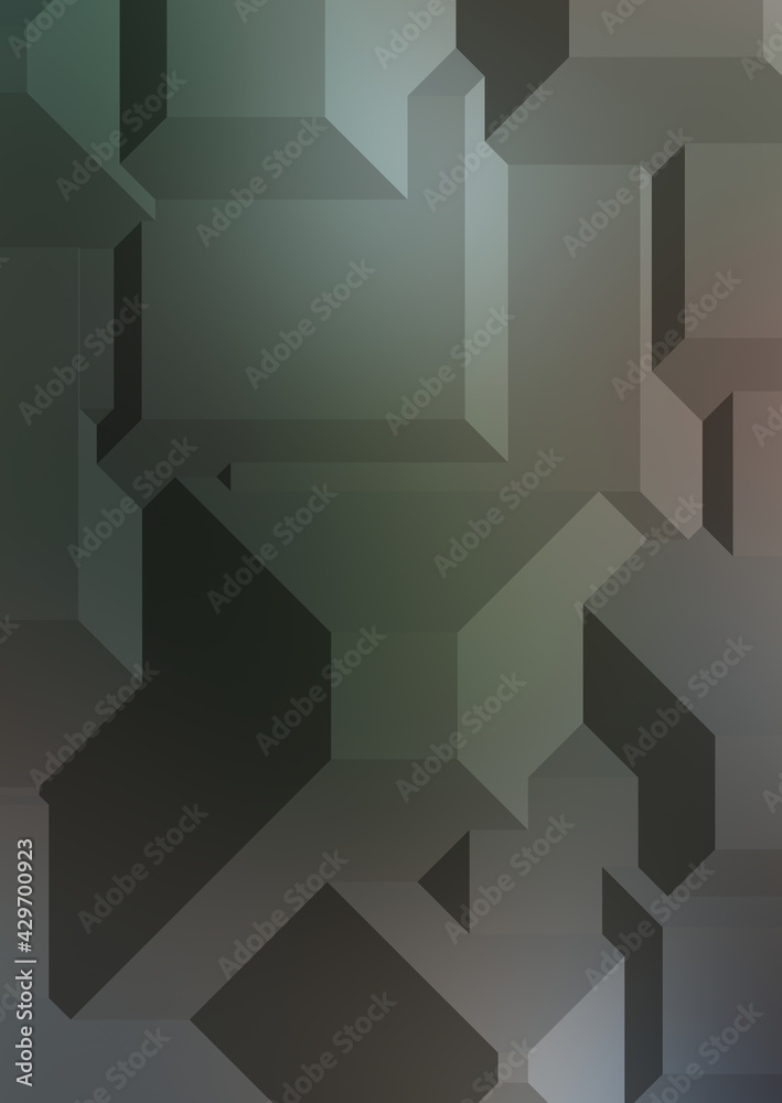 Polygonal background. Colorful wallpaper with geometric design. Digital 3d illustration.