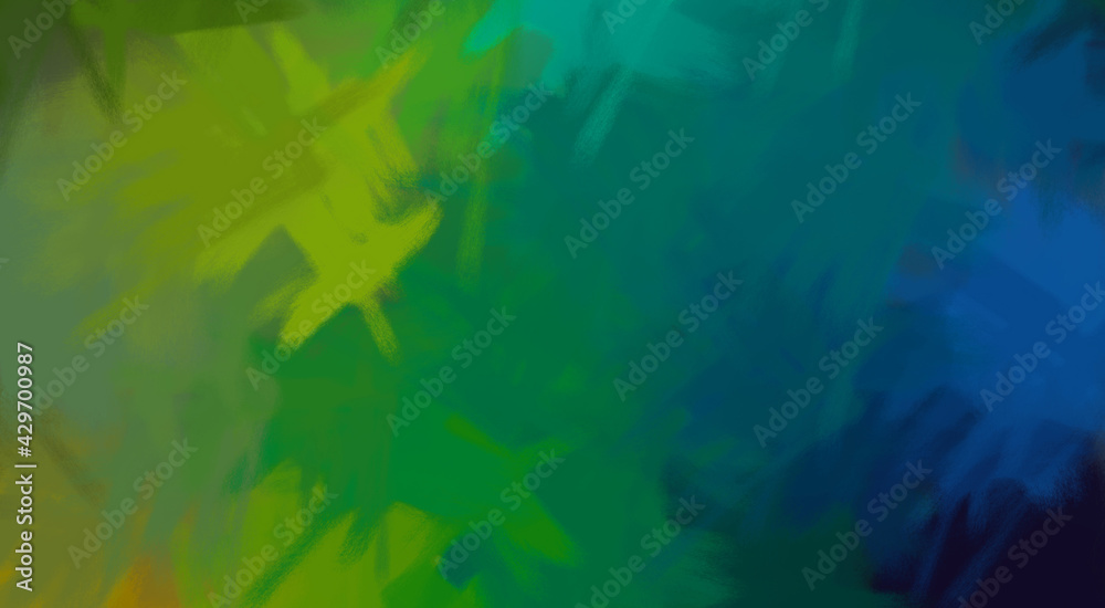 Naklejka premium Brushed Painted Abstract Background. Brush stroked painting. Artistic vibrant and colorful wallpaper.