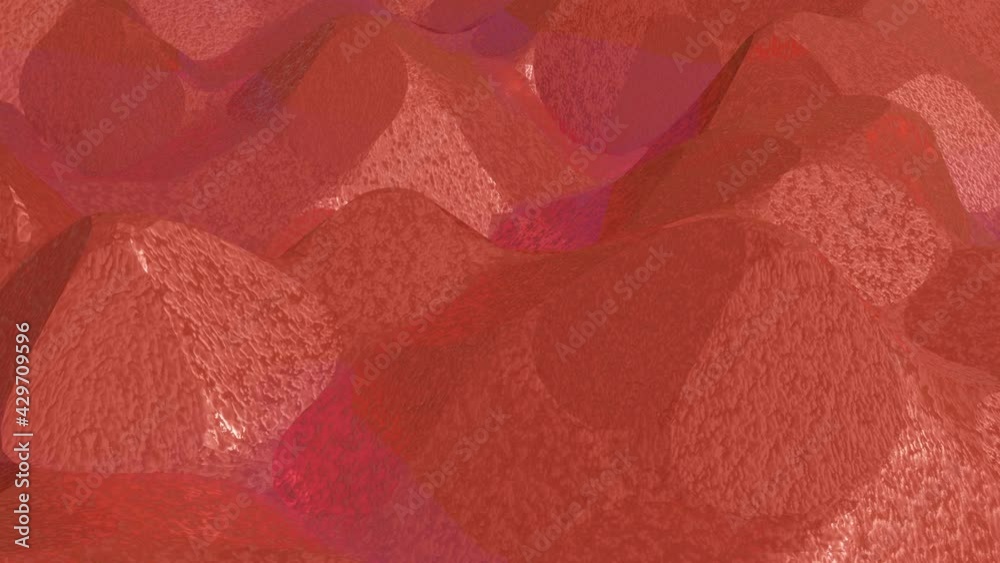 Vidéo Stock low poly orange moving background. looped animated surface