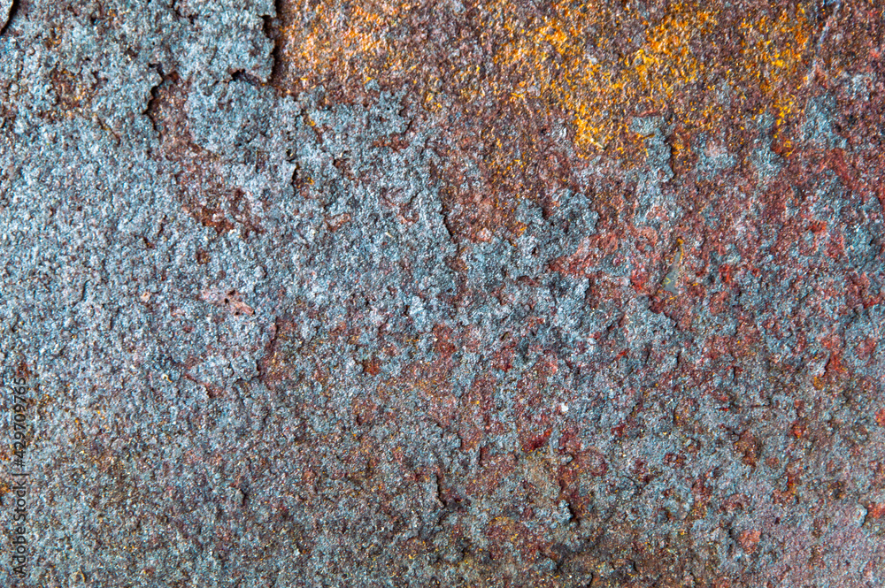 grunge background: rust on old painted metal surface, corrosion of steel, toning grunge background: rust on old painted metal surface, corrosion of steel, toning