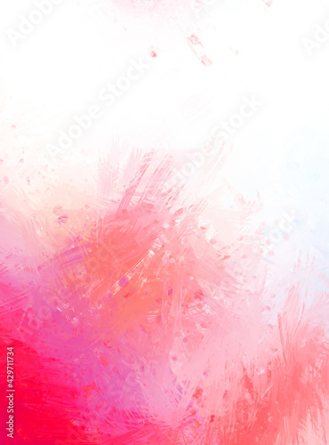 Creative abstract painting. Background with artistic brush strokes. Colorful and vibrant illustration. Painted art © Hybrid Graphics