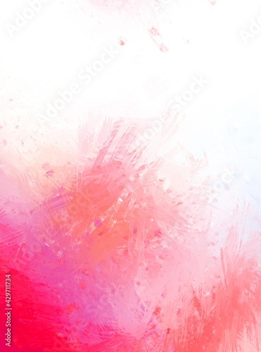 Creative abstract painting. Background with artistic brush strokes. Colorful and vibrant illustration. Painted art