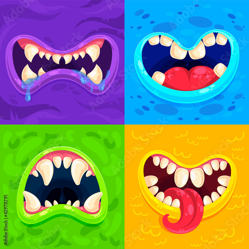 pack monster mouths template 