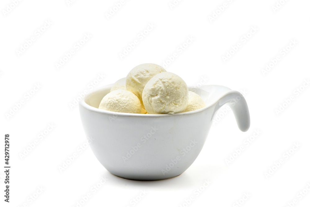 bowl of yogurt or cheese balls with olive oil Isolated on white background bowl of yogurt or cheese balls with olive oil Isolated on white background