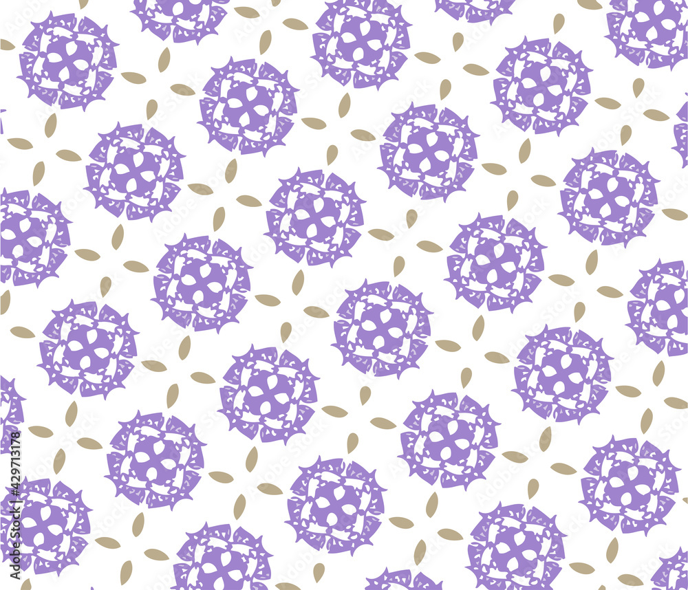 紫の花が満開に咲いているパターンの背景イラスト
紫の花が満開に咲いているパターンの背景イラスト