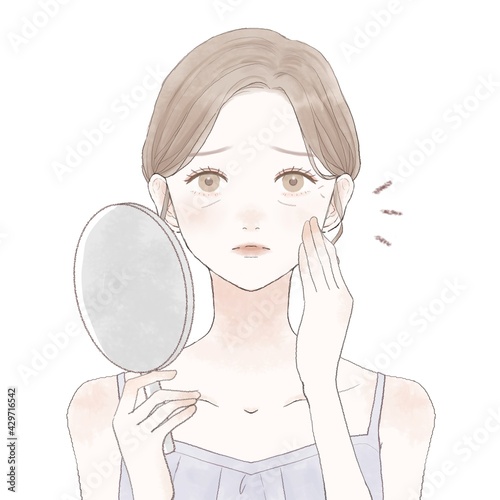 スキンケア　女性　小じわ