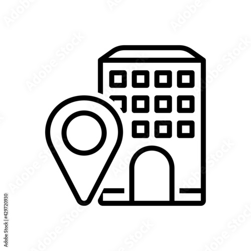 Black line icon for visited