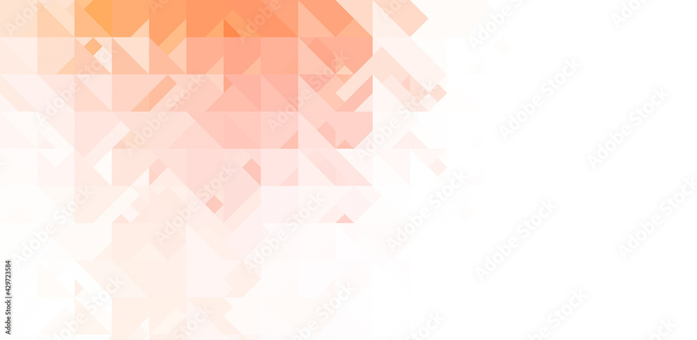 Intersecting shapes design on white background. Abstract minimalistic wallpaper. Colorful geometric template.