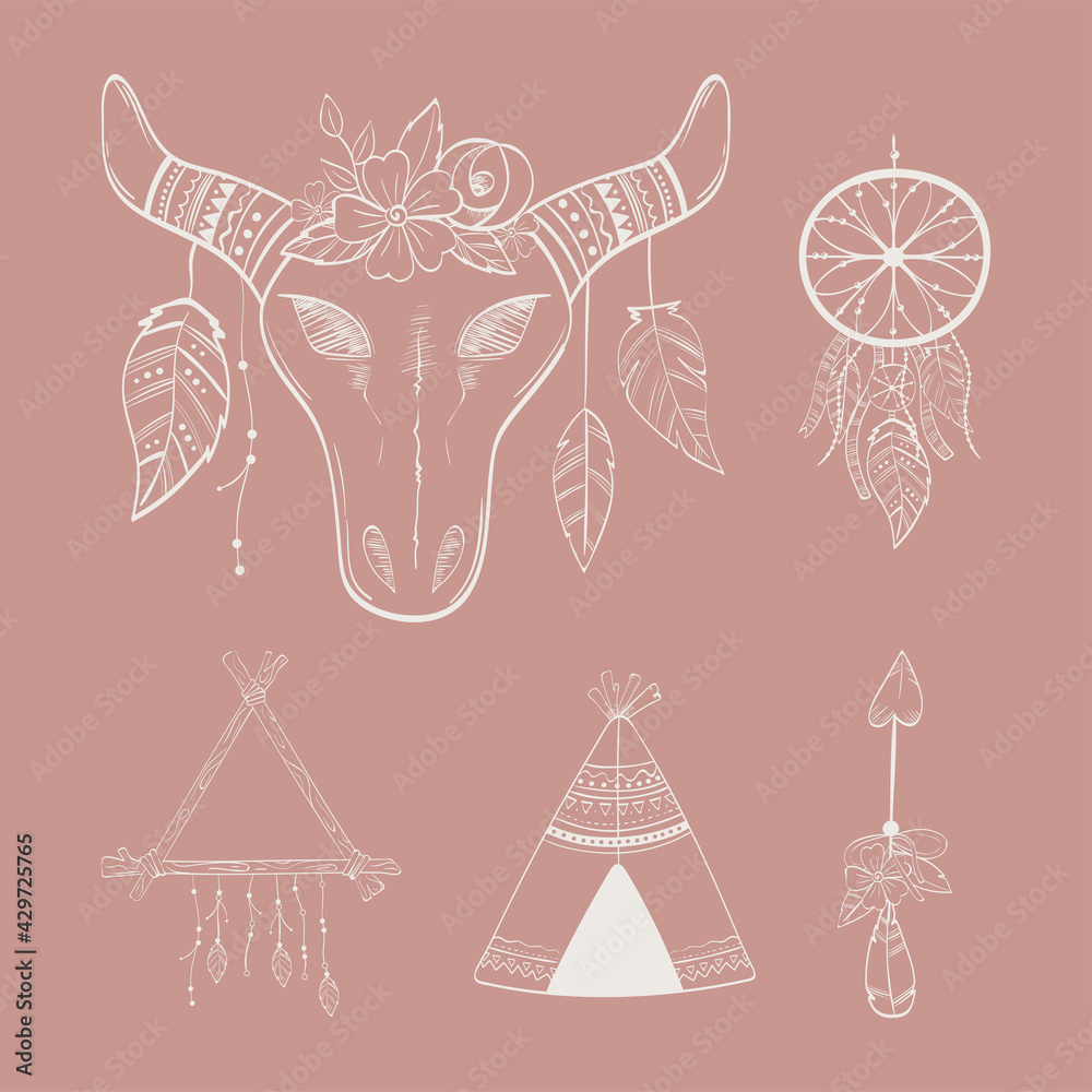 boho tribal set boho tribal set