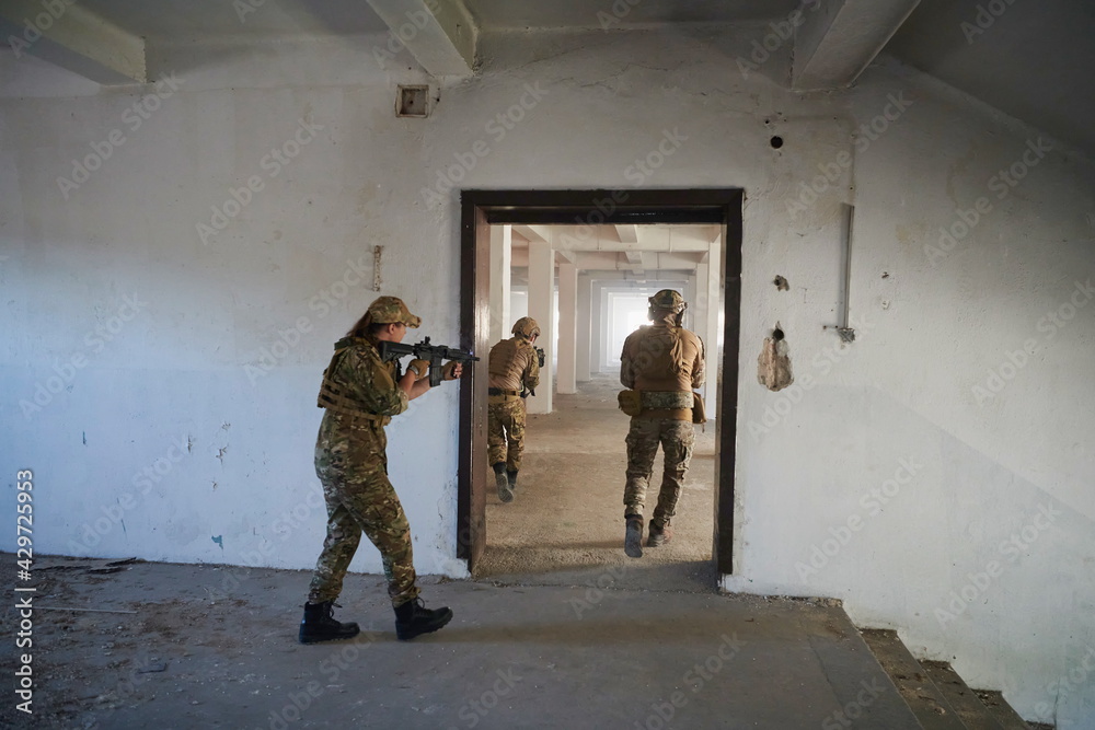 military troops in action urban environment military troops in action urban environment