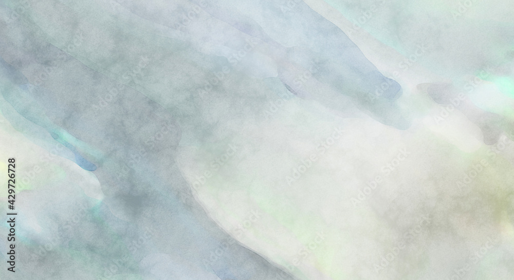 Fototapeta premium Modern painting of soothing brush strokes resembling alcohol inks. Watercolor abstract painting with pastel colors for poster, wall art, banner, card, book cover or packaging.