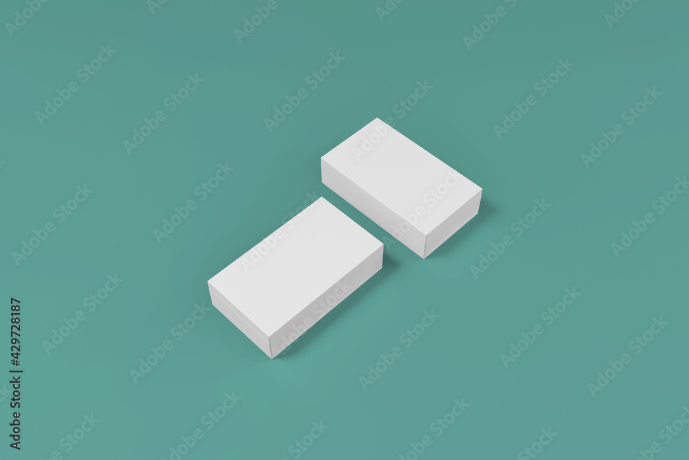 Customizable 3D Rendering box packaging mockup design template Customizable 3D Rendering box packaging mockup design template