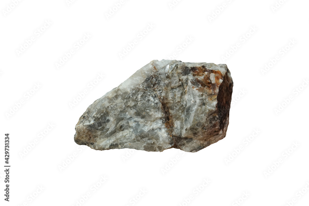 Raw barite or barytes mineral stone isolated on white background. Barite is the main ore of the element barium. Raw barite or barytes mineral stone isolated on white background. Barite is the main ore of the element barium.