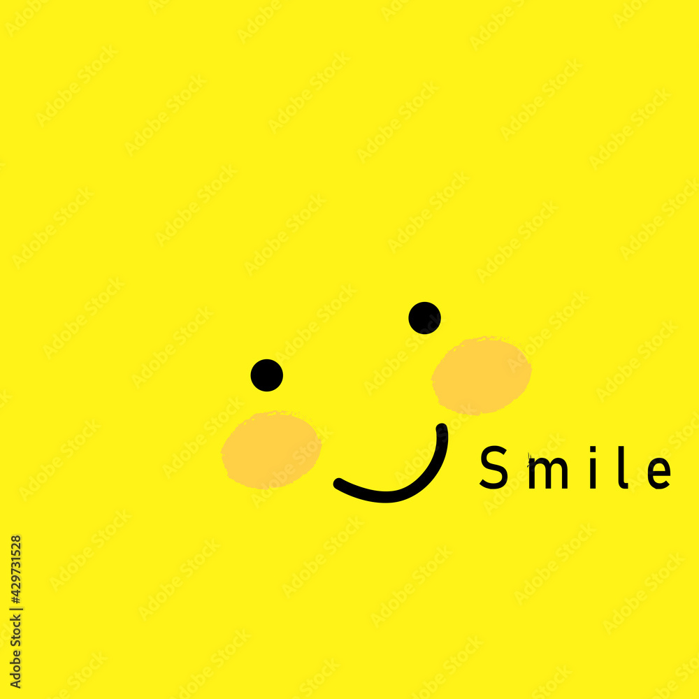 Fototapeta premium Smile icon Logo Vector Template Design