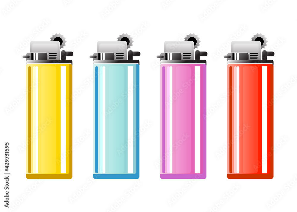 Lighter yellow blue pink and red color on white background Lighter yellow blue pink and red color on white background