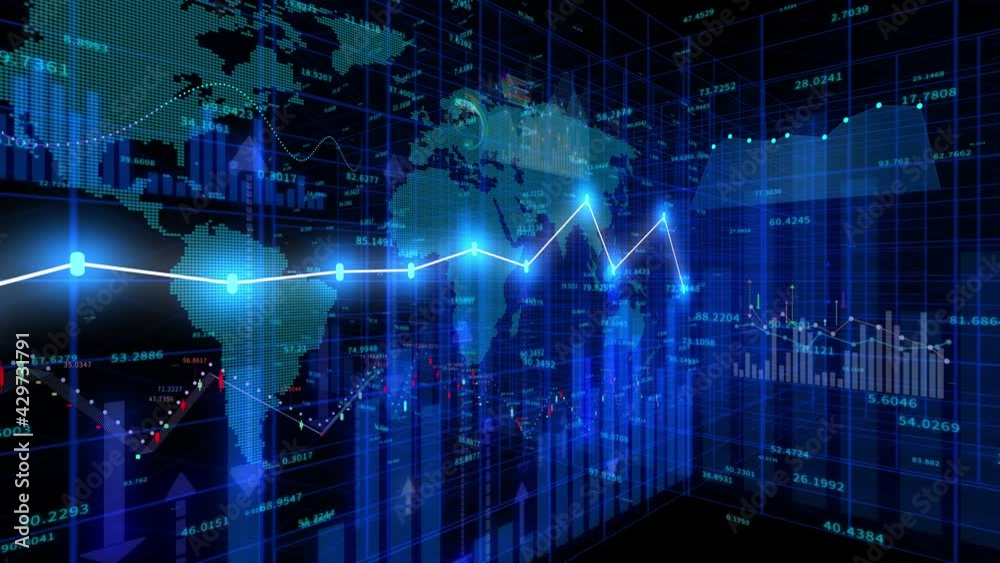 4K financial stock chart;Business tech digital Data trend hud Graph;Financial business diagram with charts and stock numbers showing profits and losses over time dynamically.world map. 4K financial stock chart;Business tech digital Data trend hud Graph;Financial business diagram with charts and stock numbers showing profits and losses over time dynamically.world map.
