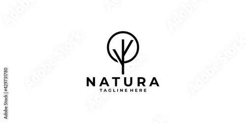 tree logo icon vector isolated