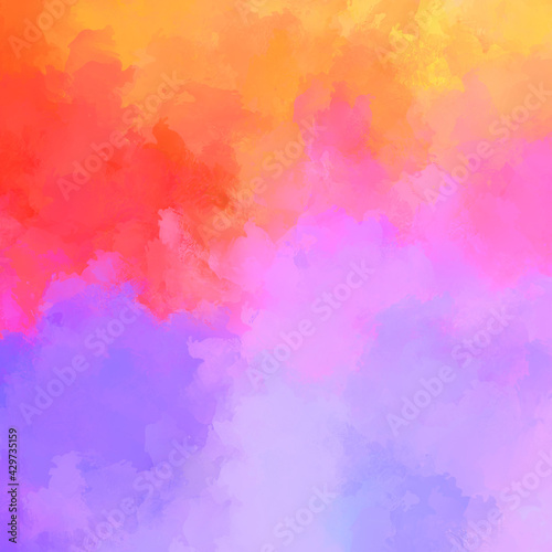 Strokes of paint. 2D Illustration. Brushed Painted Abstract Background. Brush stroked painting. Modern art.