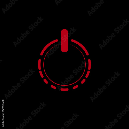 DESIGN Unique and modern logo with power on off button symbol
